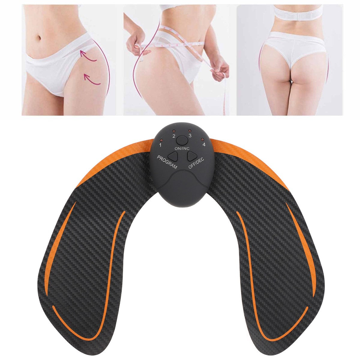 MINI MASAJEADOR CERVICAL ELÉCTRICO RECARGABLE USB + ESTIMULADOR MUSCULAR EMS GLÚTEOS Y CADERA