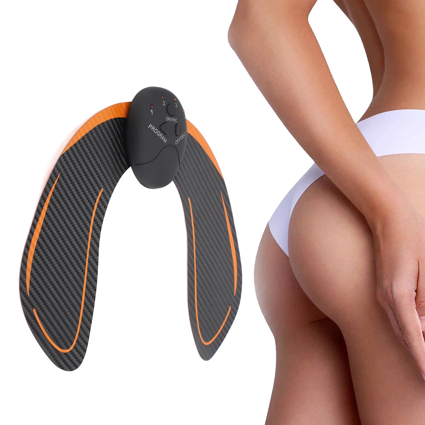 MINI MASAJEADOR CERVICAL ELÉCTRICO RECARGABLE USB + ESTIMULADOR MUSCULAR EMS GLÚTEOS Y CADERA